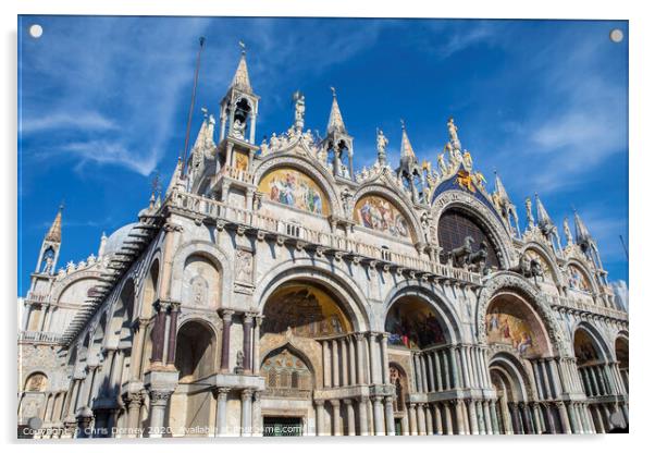 St. Marks Basilica in Venice Acrylic by Chris Dorney