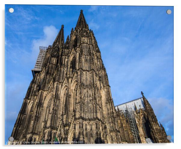 Cologne Cathedral in Germany Acrylic by Chris Dorney