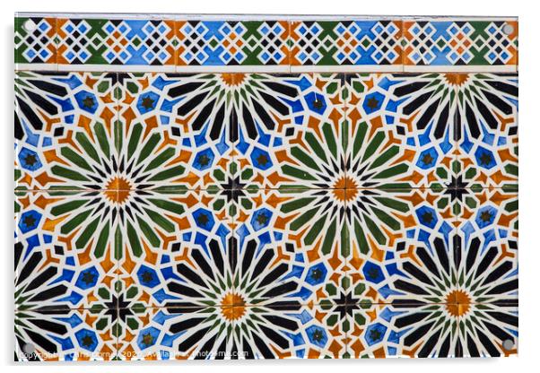 Beautiful Portuguese Tiles Acrylic by Chris Dorney