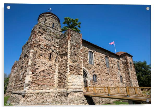 Colchester Castle in Essex Acrylic by Chris Dorney