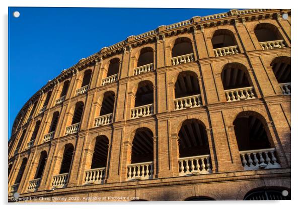 Bullring of Valencia Acrylic by Chris Dorney