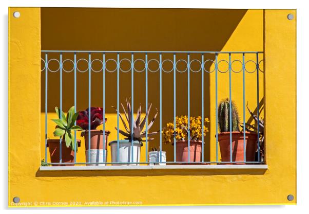 Beautiful Balcony in Spain Acrylic by Chris Dorney