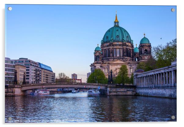 Berliner Dom and the Spree River in Berlin Acrylic by Chris Dorney