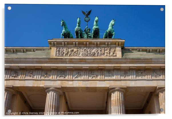 Brandenburg Gate in Berlin Acrylic by Chris Dorney