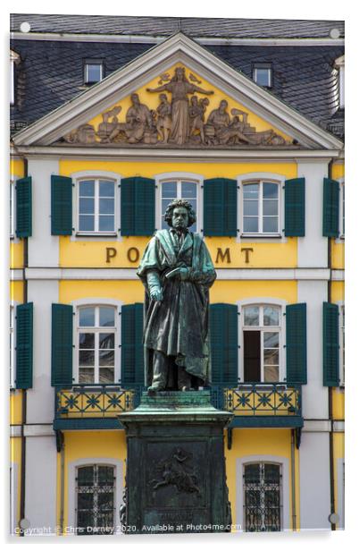 Beethoven Statue in Bonn Acrylic by Chris Dorney