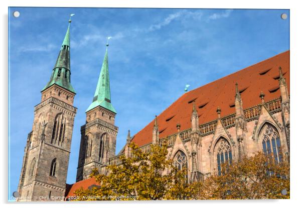 St. Sebaldus Church in Nuremberg Acrylic by Chris Dorney
