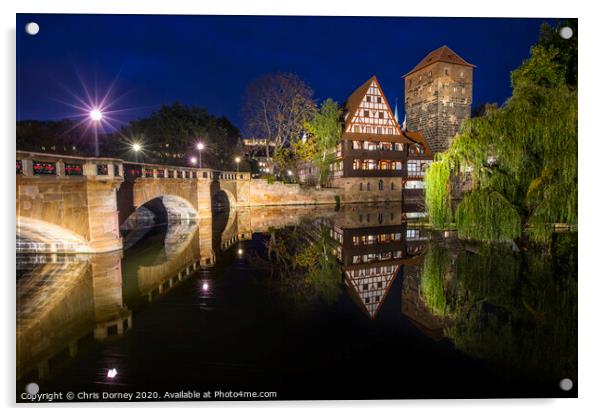 Nuremberg in Germany Acrylic by Chris Dorney