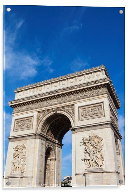 Arc de Triomphe in Paris Acrylic by Chris Dorney