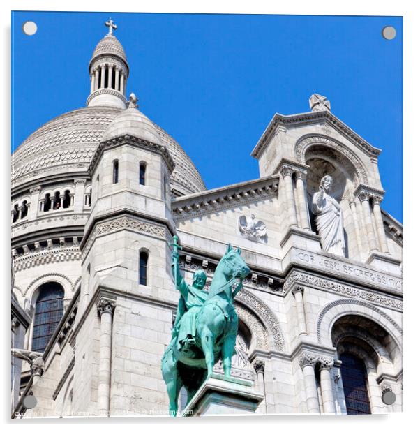 Sacre Coeur in Paris Acrylic by Chris Dorney