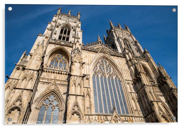 York Minster in York Acrylic by Chris Dorney