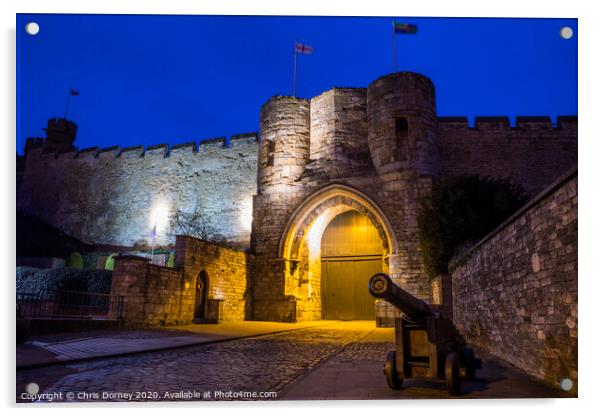 Lincoln Castle in Lincoln Acrylic by Chris Dorney