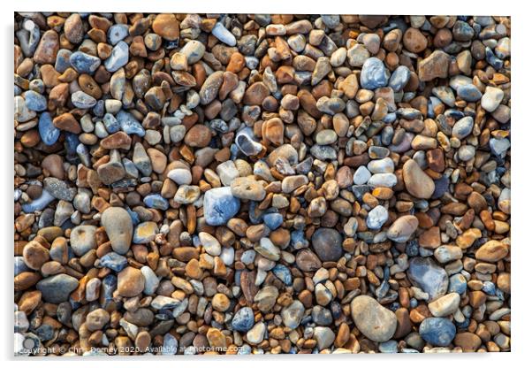 Pebbled Beach Acrylic by Chris Dorney