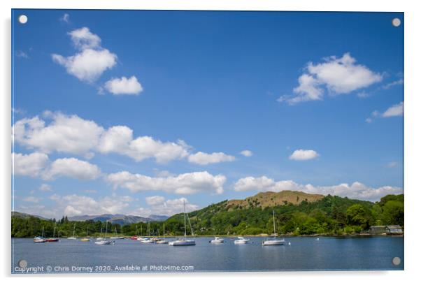 Lake Windermere in the Lake District Acrylic by Chris Dorney
