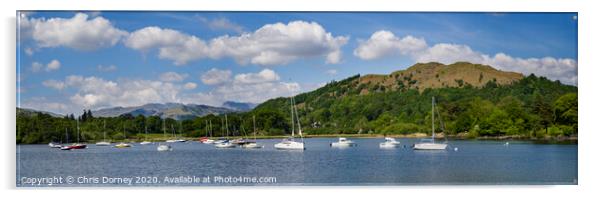 Lake Windermere in the British Lake District Acrylic by Chris Dorney