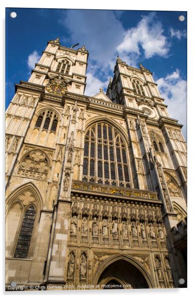 Westminster Abbey in London Acrylic by Chris Dorney