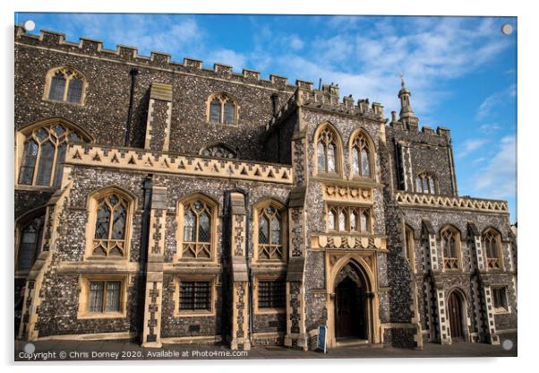 Norwich Guildhall Acrylic by Chris Dorney