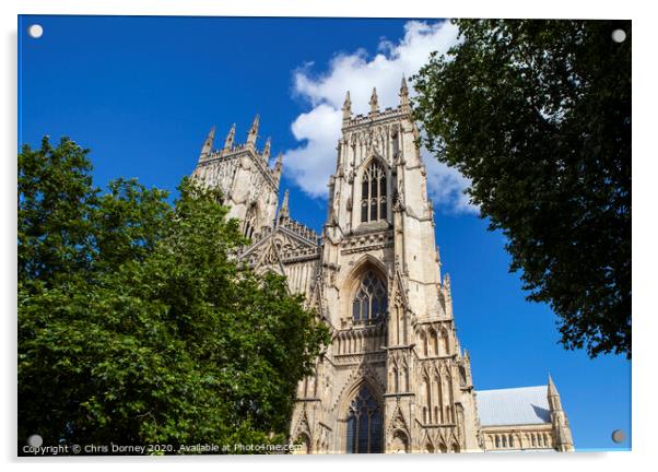 York Minster Acrylic by Chris Dorney