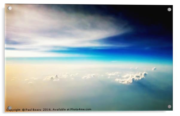 above clouds Acrylic by Paul Boazu