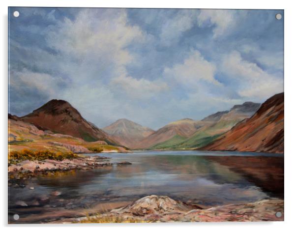 oil painting Wastwater Acrylic by Linda Lyon