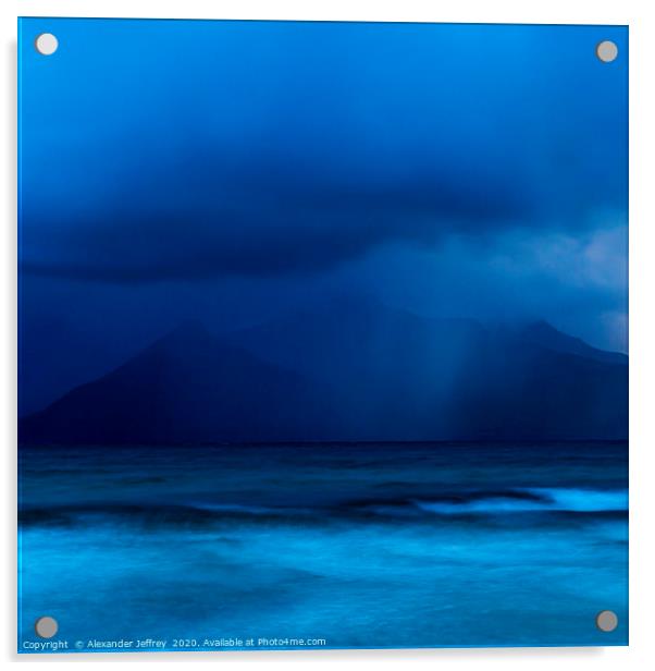 Stormy Silhouette of Rum Acrylic by Alexander Jeffrey