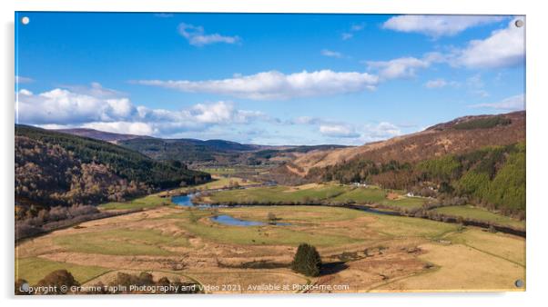 Strathglass Scottish Highlands  Acrylic by Graeme Taplin Landscape Photography