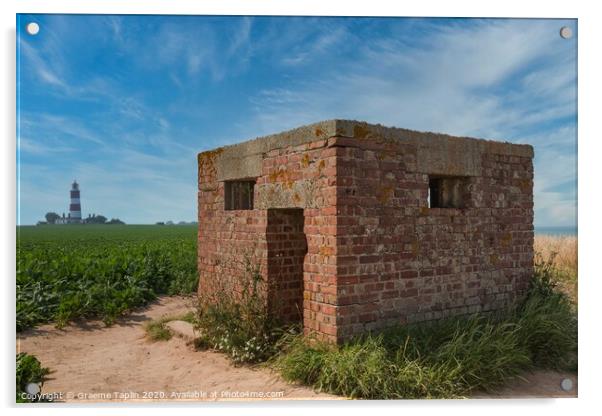 Happisburgh Pillbox Acrylic by Graeme Taplin Landscape Photography