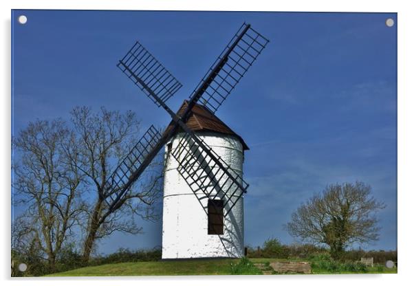 Ashton Windmill, Somerset                          Acrylic by John Iddles