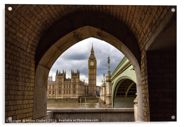 Big Ben, Westminster, London Acrylic by Milton Cogheil