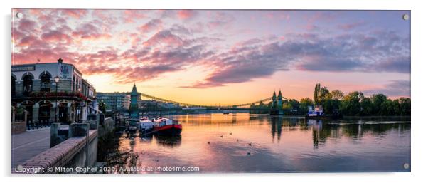 Hammersmith Sunrise Acrylic by Milton Cogheil