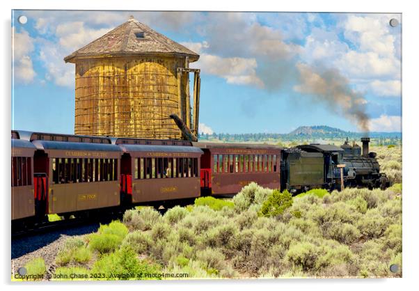 Cumbres & Toltec Scenic Railroad, Colorado and New Mexico Acrylic by John Chase