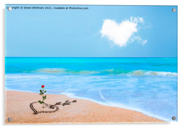 Love on a Beach. Acrylic by Steve Whitham