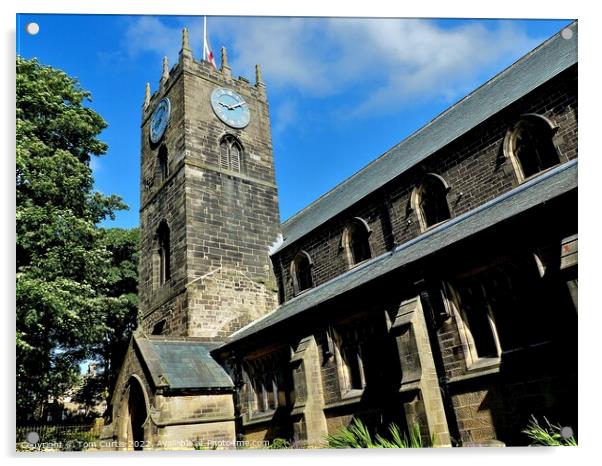 Haworth Church West Yorkshire Acrylic by Tom Curtis