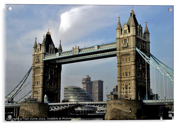 Tower Bridge London Acrylic by Tom Curtis