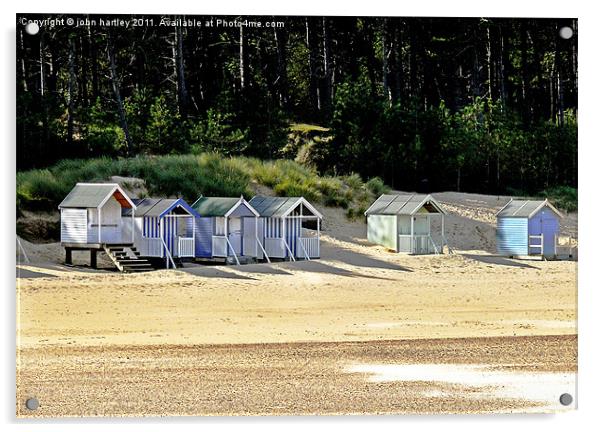 Holiday Fun - Beach Huts at Wells next the Sea, No Acrylic by john hartley