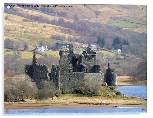   Castle Kilchurn Ruins Loch Awe Scotland  Acrylic by john hartley