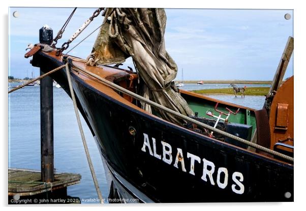 Albatros & the Lifeboat Horse Wells next the Sea Acrylic by john hartley