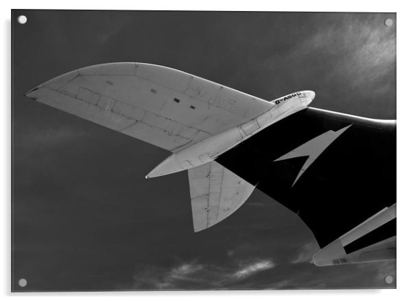 BOAC VC10 aircraft tail Acrylic by Ashley Redding