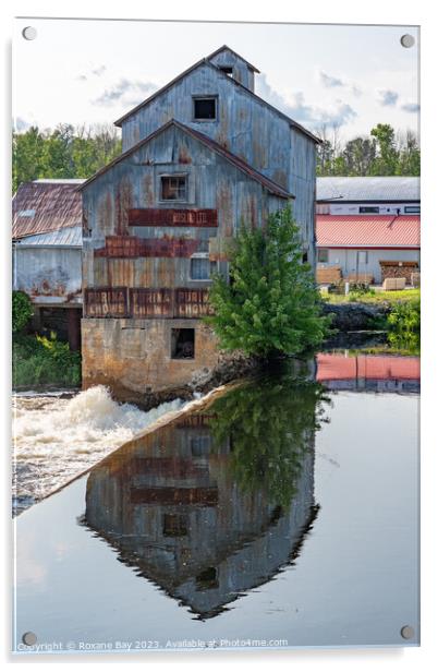 Old Mill Reflections Acrylic by Roxane Bay
