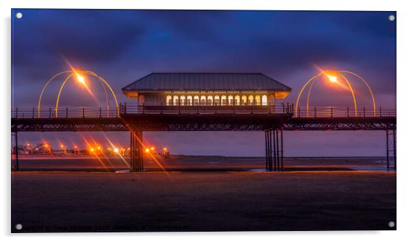 Southport Pier Acrylic by Dave Jackson