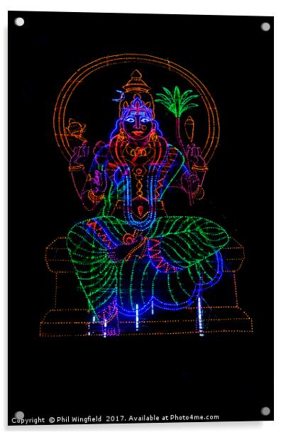 LED Shiva  Acrylic by Phil Wingfield