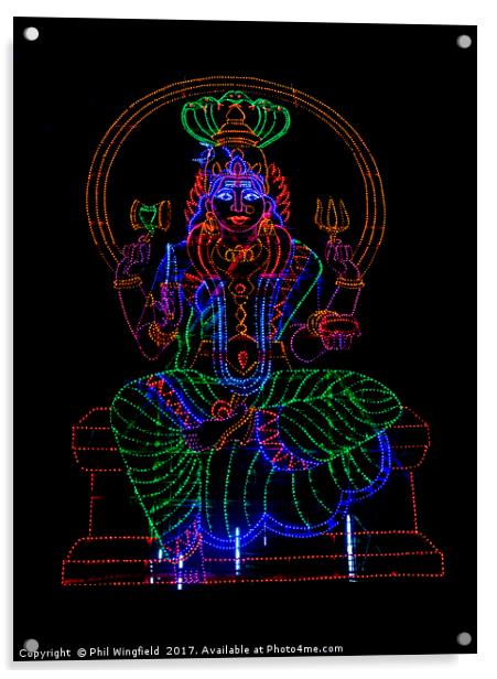 LED Shiva 2 Acrylic by Phil Wingfield