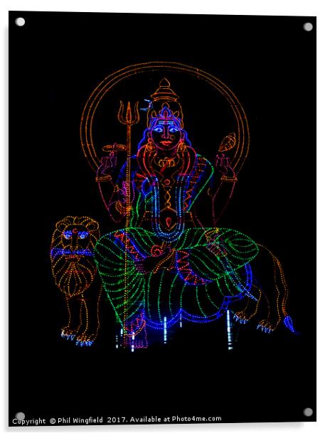 LED Shiva 3 Acrylic by Phil Wingfield