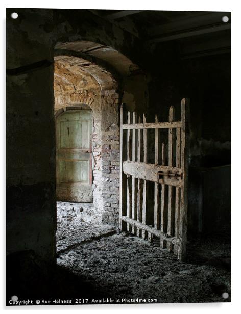 Abandoned Farmhouse, Tuscany Acrylic by Sue Holness