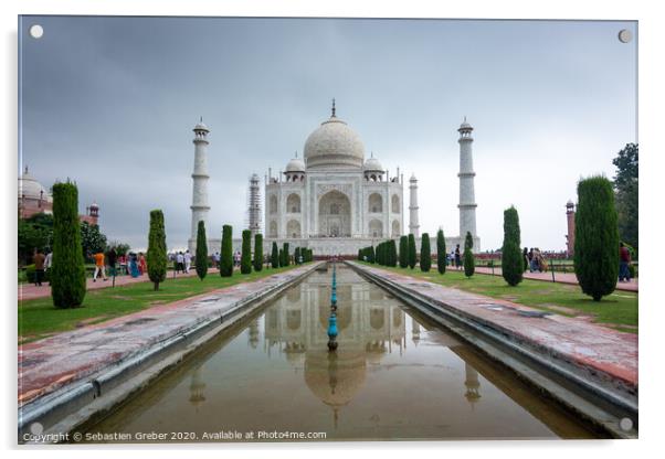 Taj Mahal Acrylic by Sebastien Greber