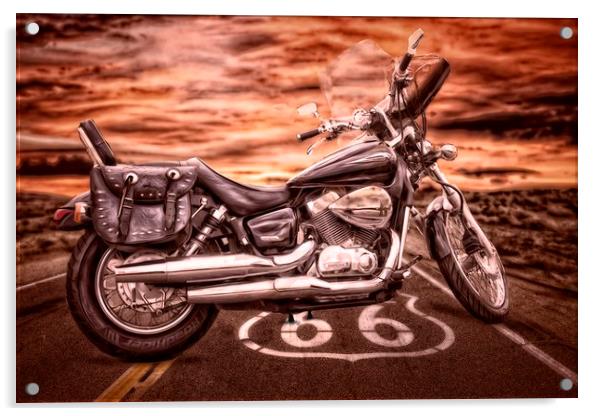 Route 66 dreams Acrylic by Kenny Partington