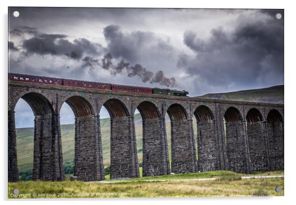 Ribblehead viaduct Acrylic by kevin cook