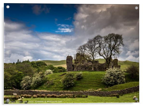 Pendragon castle Acrylic by kevin cook