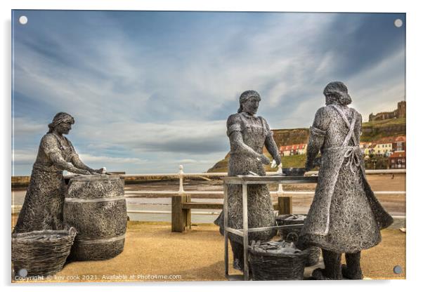 Herring Girls Acrylic by kevin cook