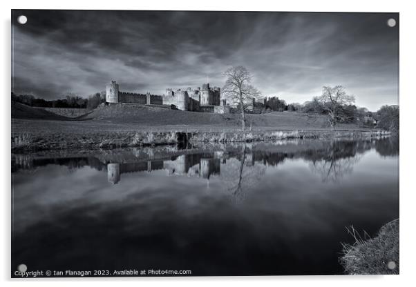 Alnwick Castle Acrylic by Ian Flanagan