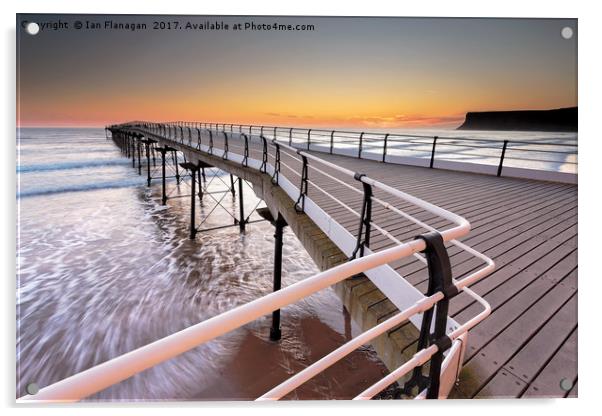 Saltburn Pier, North Yorkshire Acrylic by Ian Flanagan